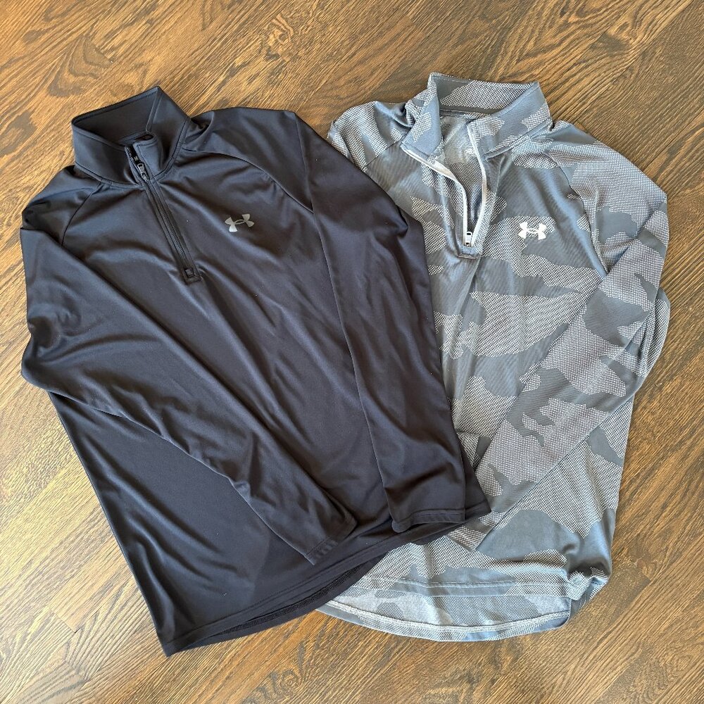 Under Armour Men's Tech Quarter Zip - PAIR OF TWO - Size M